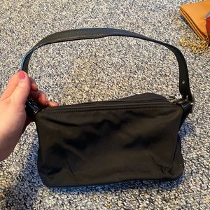 Coach mini shoulder black nylon bag